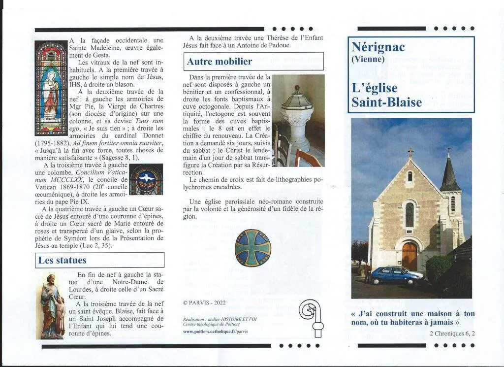 Église Nérignac (Saint-blaise)